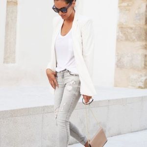 Zara White Blazer